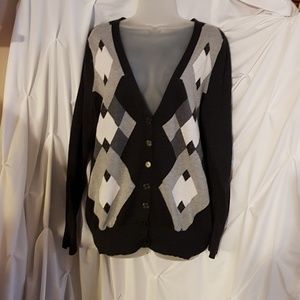 Black and white sweater